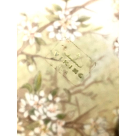 Viking USA Vintage Butterfly Frosted Glass Tray Gold Boho Cottagecore - Picture 3 of 5